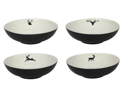 MISKA MOTIV SOB ?18CM, ČERNÁ, ASSORT