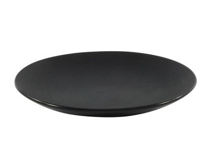 TALÍŘ KERAMICKÝ 21CM, MATNÁ ČERNÁ