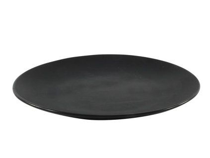 TALÍŘ KERAMICKÝ ?27CM, MATNÁ ČERNÁ