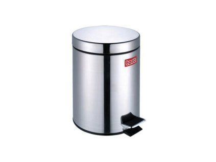 Nerezový nášlapný odpadkový koš TORO 5l