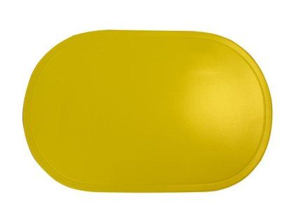 Plastové prostírání ovál TORO 29x44cm žluté