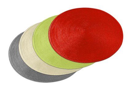 Prostírání tkané, kulaté, assort