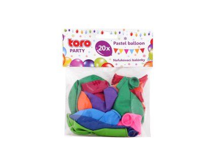 Balónky pastelové TORO 23cm 20ks