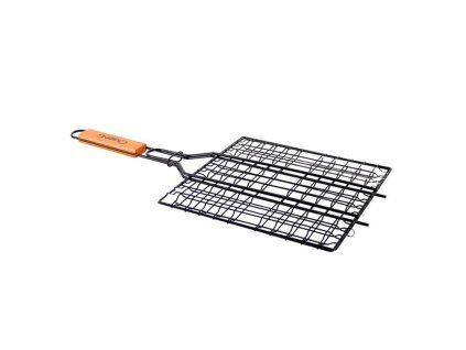 GRILOVACÍ ROŠT S DŘEVĚNOU RUKOJETÍ 600x280x270MM