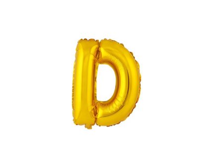BALÓNEK PÍSMENKO "D", VEL.: CCA 30CM, MATNĚ ZLATÁ