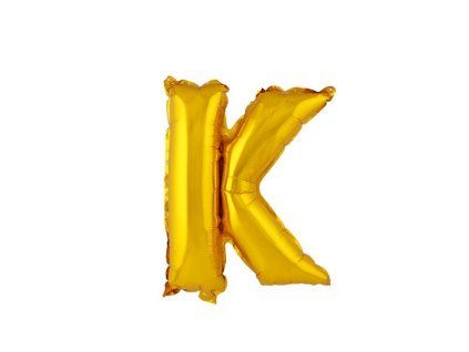 Balónek fóliový TORO písmenko "K" 30cm