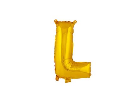 BALÓNEK PÍSMENKO "L", VEL.: CCA 30CM, MATNĚ ZLATÁ