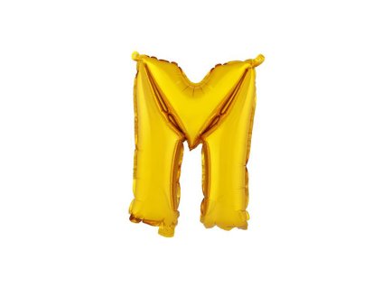 Balónek fóliový TORO písmenko "M" 30cm