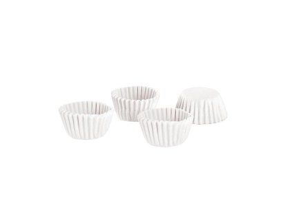 KOŠÍČKY NA  MUFFINY PAPÍROVÉ 3,5CM, 100KS BÍLÉ