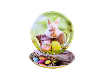 PODNOS PLECHOVÝ MOTIV VELIKONOCE 26X2,5 CM, ASSORT