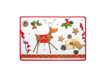 PROSTÍRANÍ VÁNOČNÍ SOB PLAST, 28,5X44CM