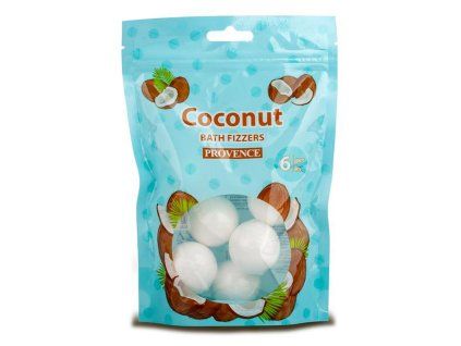 Šumivá bomba do koupele PROVENCE kokos 6x20g