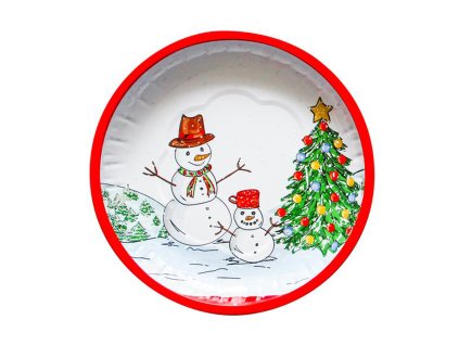Plechový podnos TORO 26cm sněhulák
