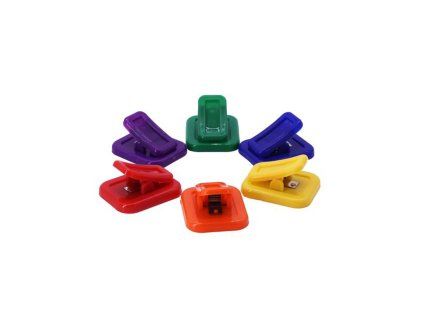 Magnetické klipy na poznámky TORO 6ks MIX barev