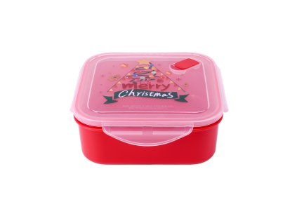 Plastová dóza s víčkem TORO 1200ml vánoční motiv