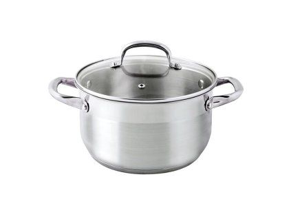 Nerezový kastrol se skleněnou poklicí PROVENCE 2,8l