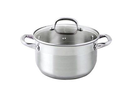Nerezový kastrol se skleněnou poklicí PROVENCE 5l