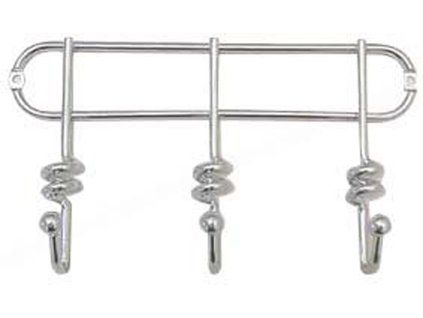 věšák 3 háky twist 13,3 x 25,3 cm