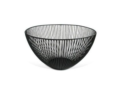 Drátěná mísa na ovoce KITCHISIMO černá Ø25cm