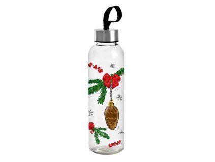 LÁHEV NA VODU DETOX MOTIV VÁNOCE 0,5L SKLO, ASS