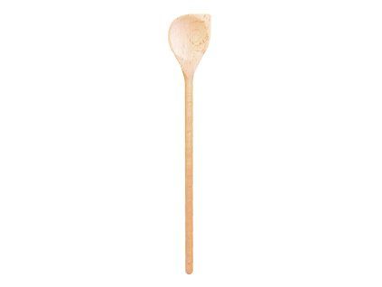 Vařečka oválná s rohem 30 cm, dřevo