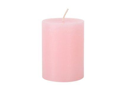 Rustikální svíčka 10cm PROVENCE růžová