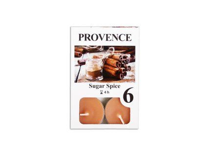 Čajová svíčka PROVENCE 6ks sladké koření