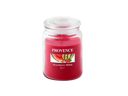 Vonná svíčka ve skle PROVENCE 95 hodin jahoda a meloun
