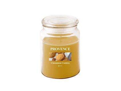 Vonná svíčka ve skle PROVENCE 95 hodin skořicové sušenky