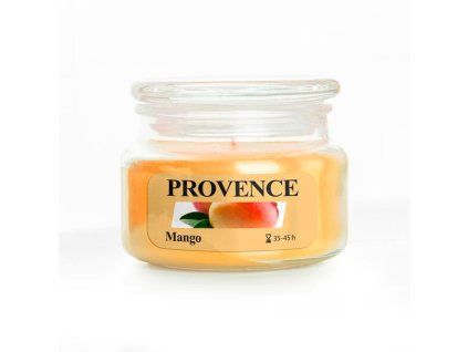 Vonná svíčka ve skle PROVENCE 45 hodin mango