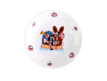 Porcelánový hluboký talíř THUN 20cm krtek MIX motivů