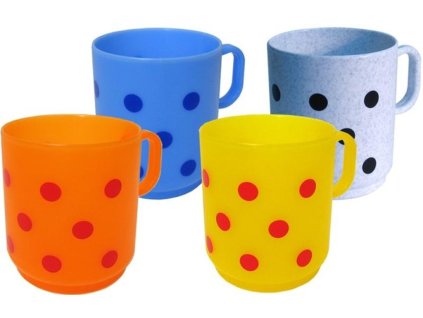 Hrníček mat 250 ml s potiskem, mix barev