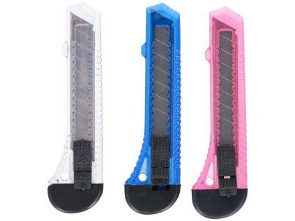 NŮŽ ULAMOVACÍ PLAST 18MM SADA 3KS, KINZO
