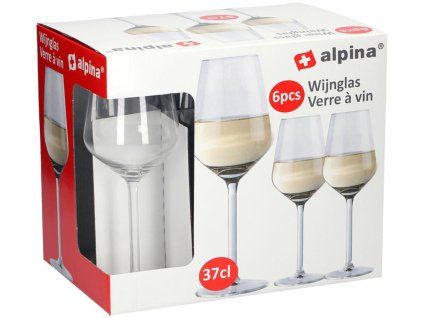 SKLENICE NA BÍLÉ VÍNO ALPINA 370ML 6KS