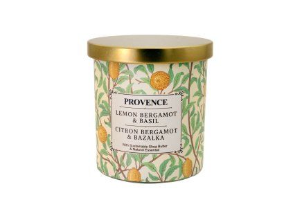 Vonná svíčka ve skle PROVENCE 30 hodin bergamot, bazalka