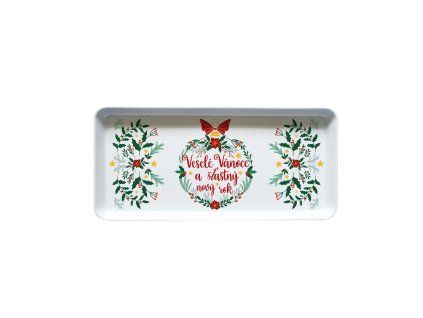 PODNOS SERVÍROVACÍ VESELÉ VÁNOCE 35X16,5X2,3CM