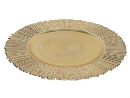 TALÍŘ DEKORAČNÍ 33CM ZLATÁ
