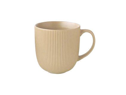 Keramický hrnek 510ml KITCHISIMO žebrovaný béžový