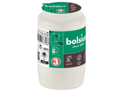 NÁPLŇ DO HŘBITOVNÍ SVÍČKY BÍLÁ 2,5DNE HOŘENÍ 9,6CM