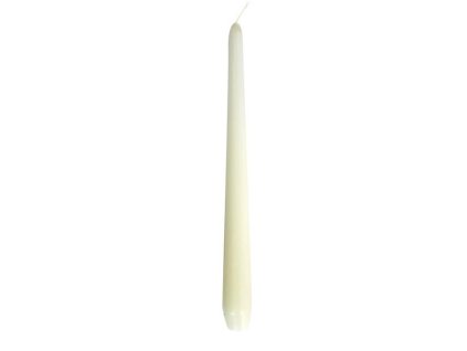 Svíčka kónická bílá, 24,5cm