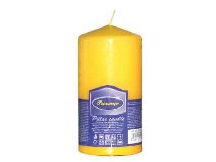 Neparfemovaná svíčka PROVENCE 12,5cm žlutá