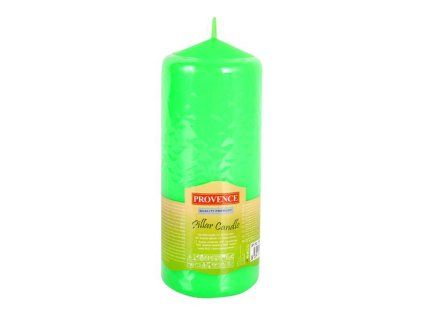 Neparfemovaná svíčka PROVENCE 16cm světle zelená