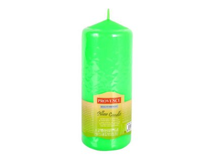 SVÍČKA VÁLEC ZELENÁ 65X160MM 435G PARAFÍN