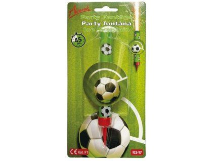 fontána C ledová 1ks, 12cm - 45 sek. Fotbalový míč