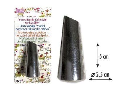 špička d25x50mm RŮŽE TRY-5, zdobící, NR
