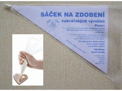 sáček na zdobení perníčků+špička
