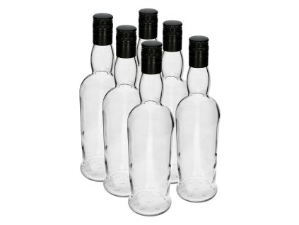 láhev  700ml MONOPOL skleněná s uzávěrem (6ks)