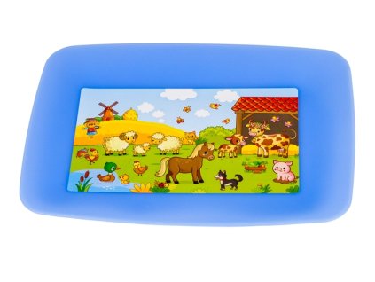 podnos 18,6x13,7cm sv.modrý-AQUA FARMA IML, plast