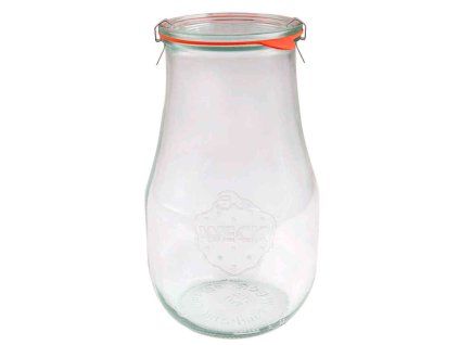 Zavařovací sklenice Weck Tulpe 2700 ml, víčko ø 100 mm s příslušenstvím  / 4 ks