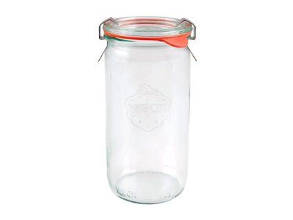 Zavařovací sklenice válcová Weck Zylinder 340 ml, víčko ø 60 mm s příslušenstvím / 6ks